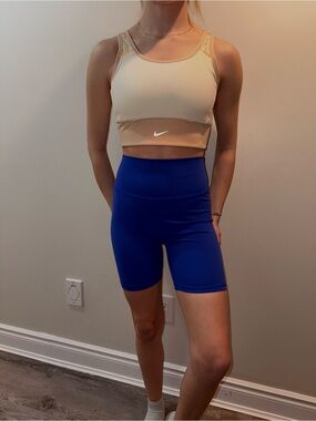 Nike Royal Blue High-Rise Bike Shorts